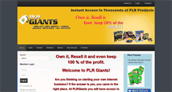 Desktop Screenshot of plrgiantsmembers.com